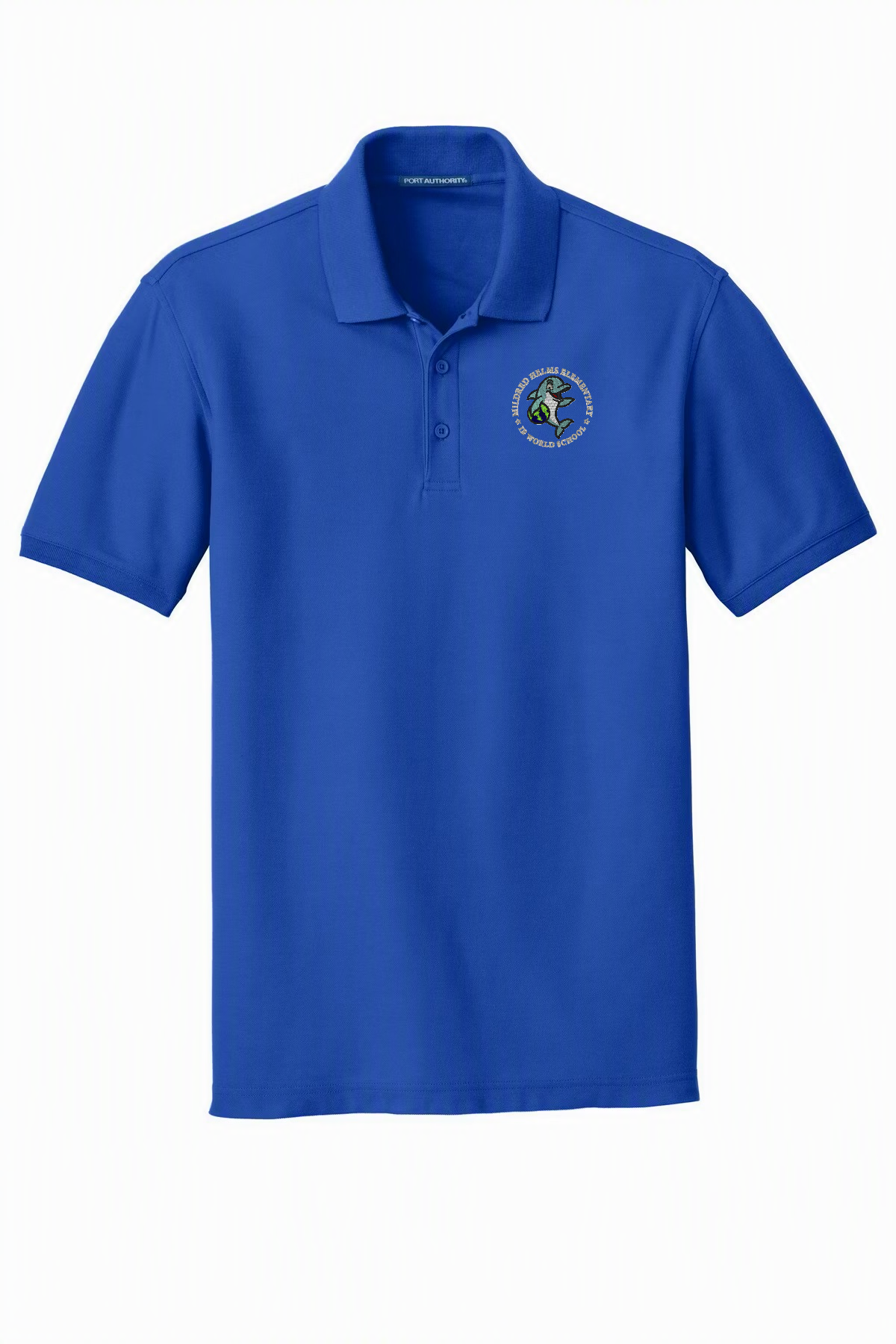 Short Sleeve Men's Polo with School Logo (Must be school employee, free delivery to school)
