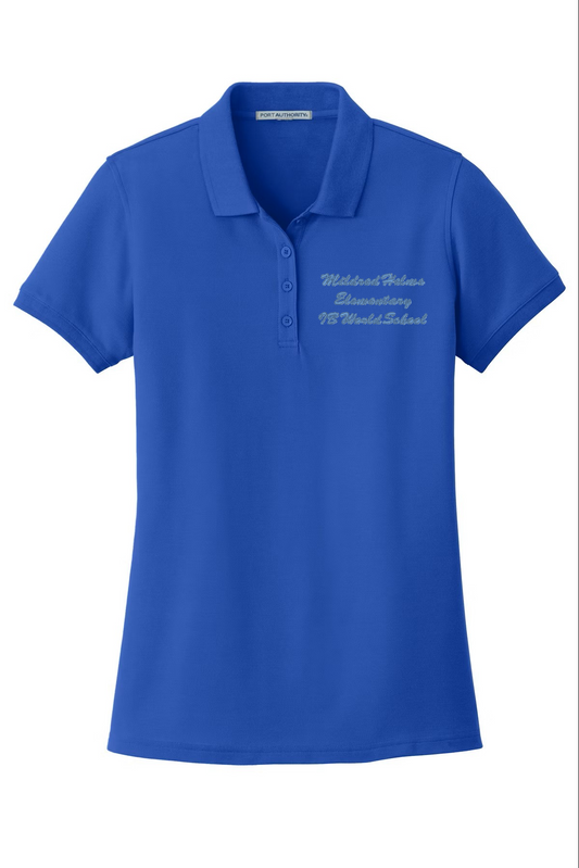 Short Sleeve Women's Polo - Mildred Helms Elementary